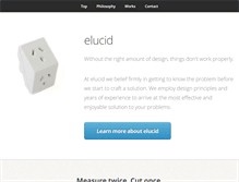Tablet Screenshot of elucid.com.au